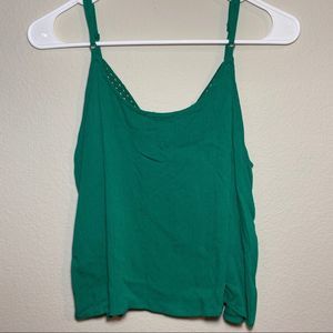 Green tank top